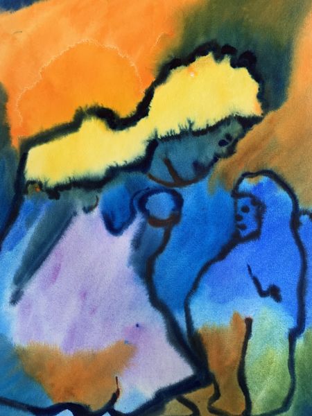 Motives inspired by Emil Nolde